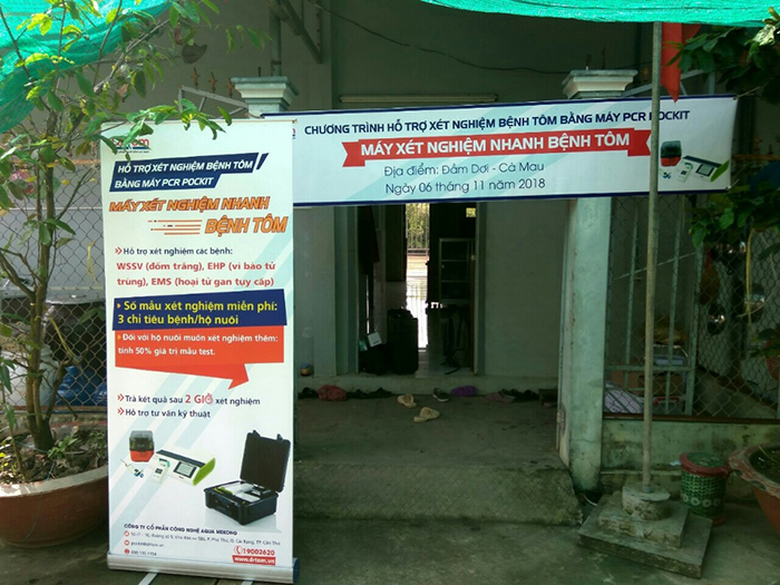 Địa điểm Dr.Tom thực hiện xét nghiệm bệnh tôm bằng máy PCR Pockit