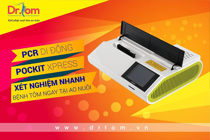 Máy xét nghiệm Pockit Xpress xét nghiệm ngay tại ao nuôi tôm trên cát
