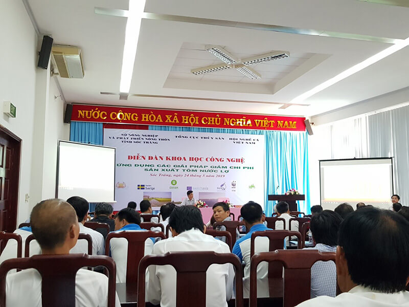 Hình ảnh diễn đàn khoa học công nghệ ngành tôm tại Sóc Trăng